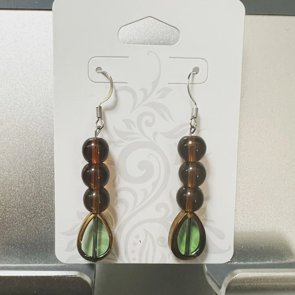 Earthy Bead Earrings - Picture 1 of 2